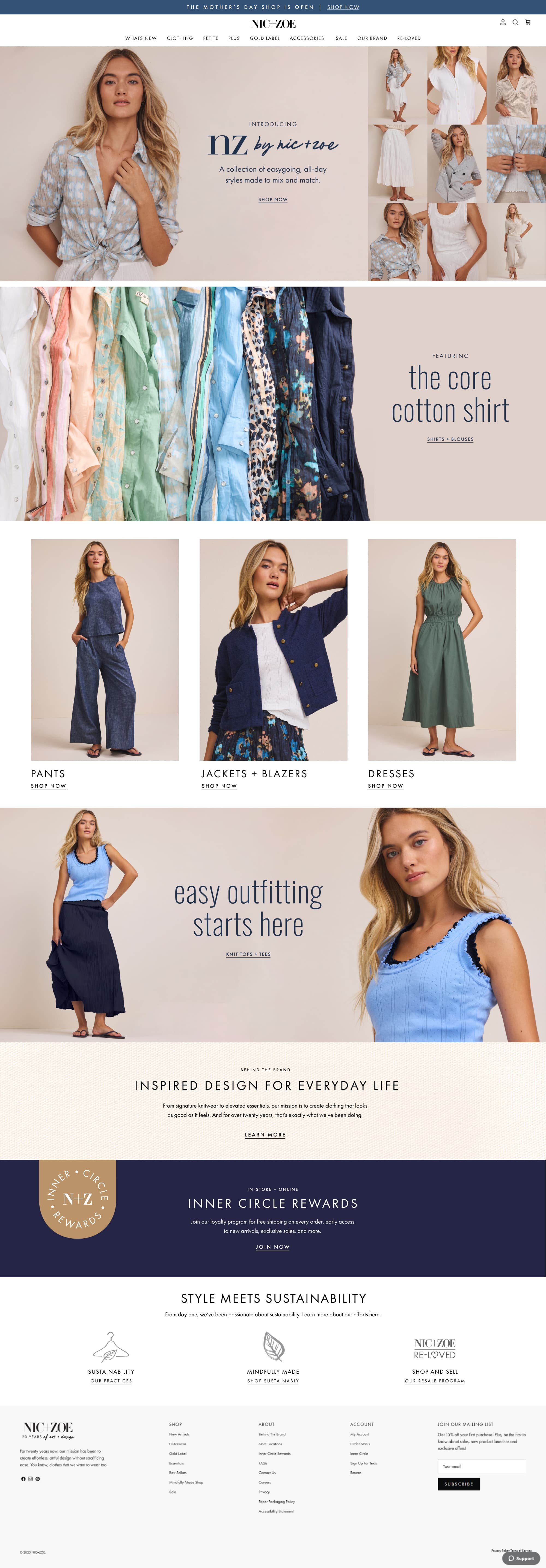 nz by NIC+ZOE brand launch image
