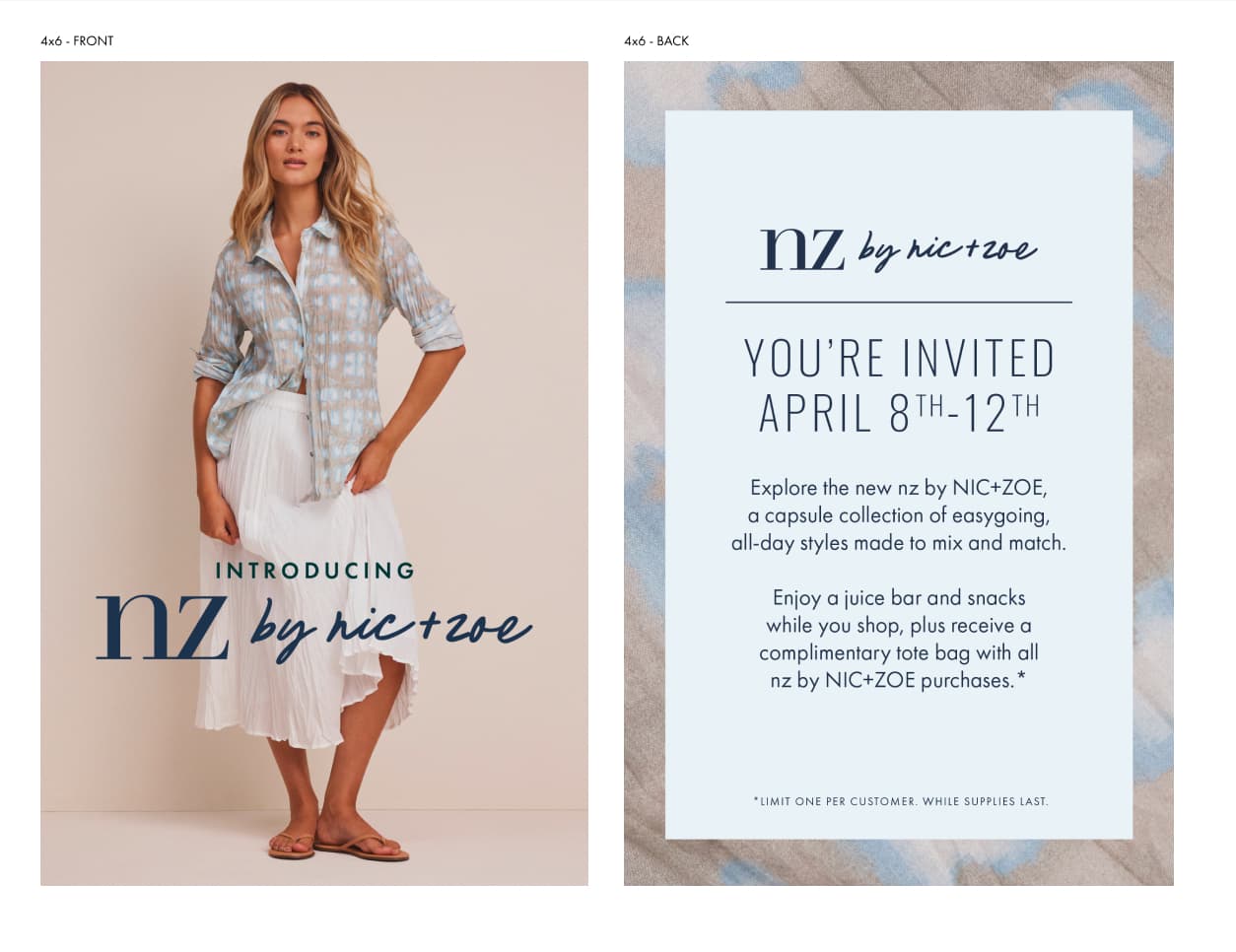 nz by NIC+ZOE brand launch image