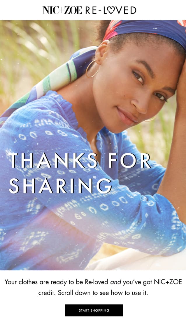 NIC+ZOE x ThredUp Microsite image